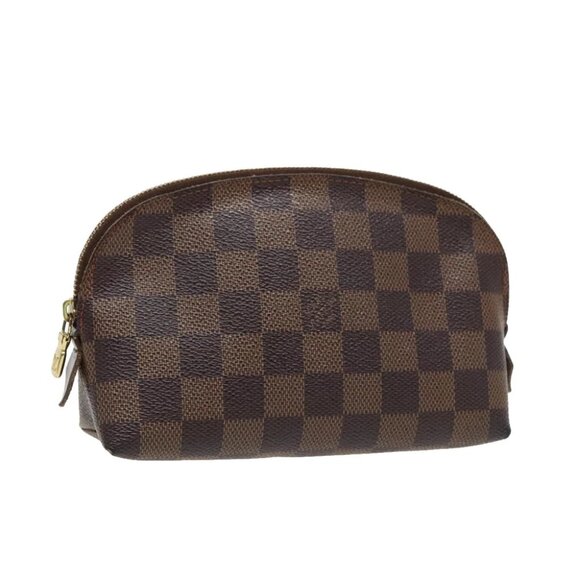 LOUIS VUITTON Damier Ebene Pochette Cosmetic PM Pouch LV - Picture 1 of 15